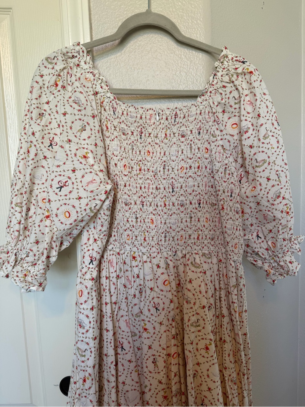 Smocked Square-Neck Maxi 12 Days of Christmas Dress - Picture 8 of 9